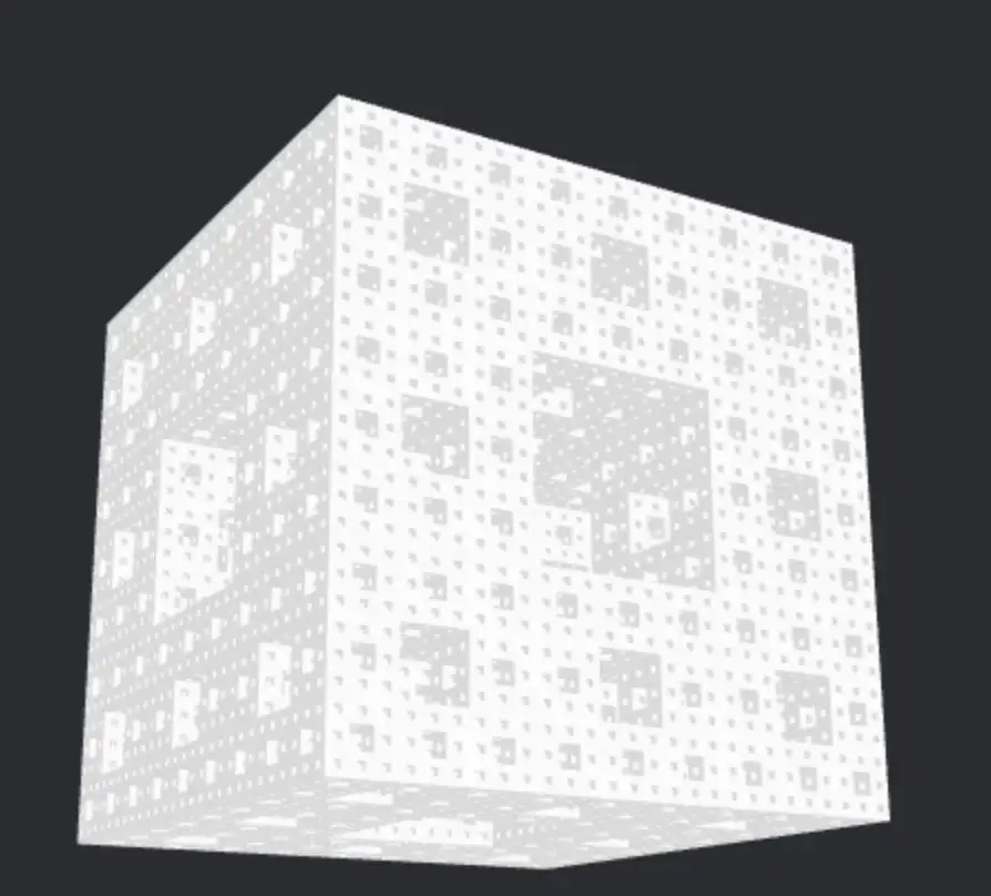 Menger Sponge Fractal